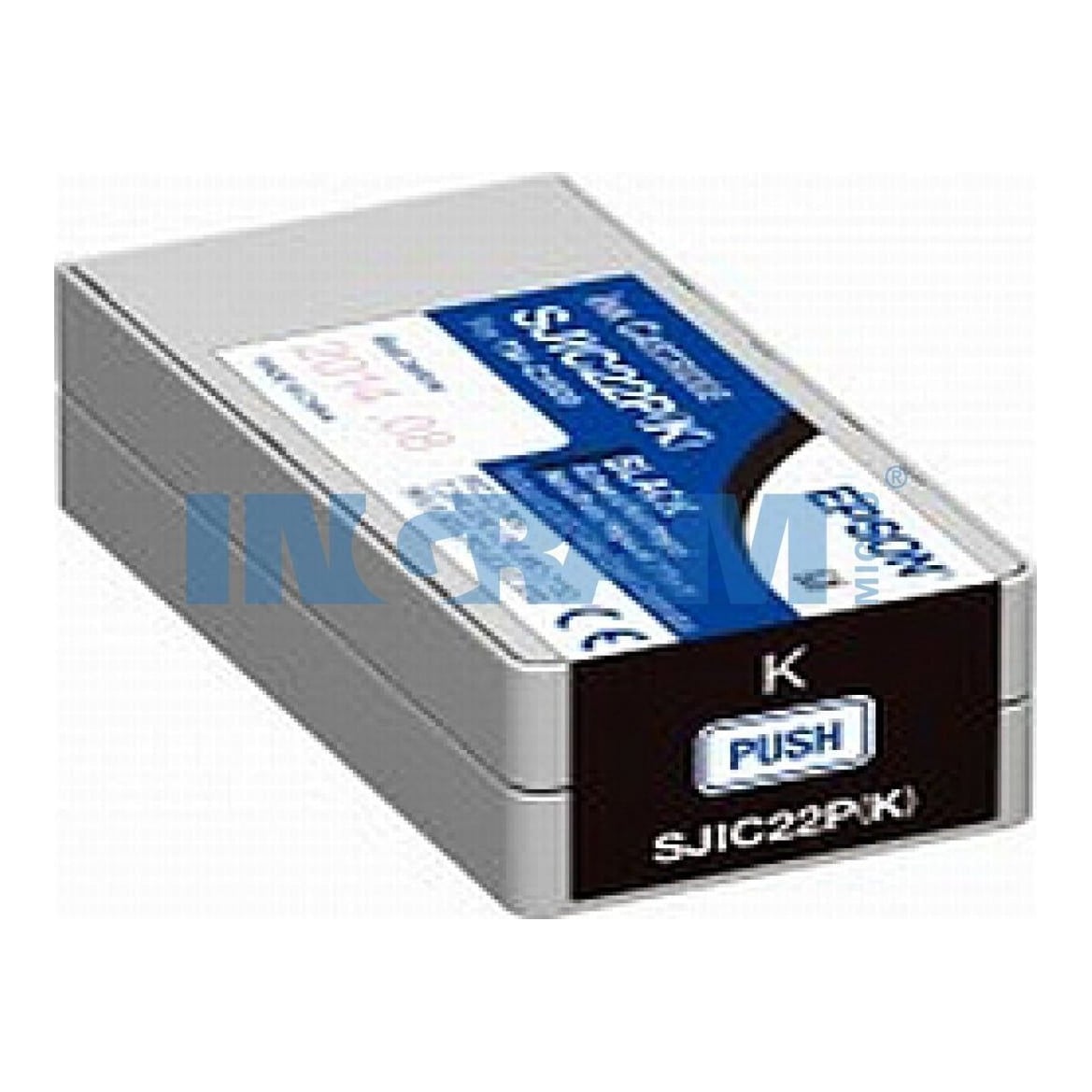 Epson SJIC22P(K): Ink cartridge for ColorWorks C3500 (Black), Black, Pigment-based ink, 1 pc(s)