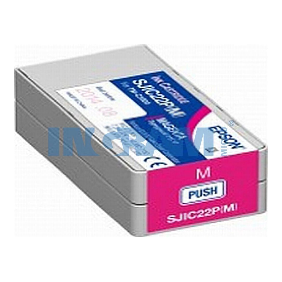Epson SJIC22P(M): Ink cartridge for ColorWorks C3500 (Magenta), Magenta, Pigment-based ink, 1 pc(s)