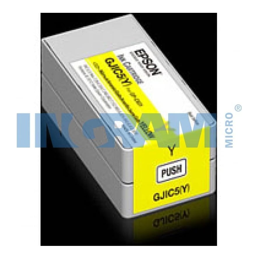 Epson GJIC5(Y): Ink cartridge for ColorWorks C831 (Yellow) (MOQ=10), Yellow, Pigment-based ink, 1 pc(s)