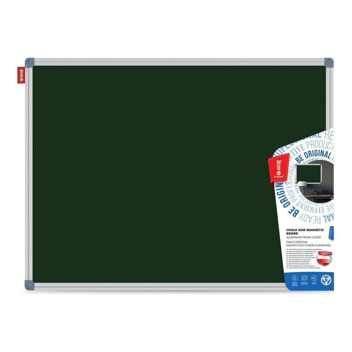 Memoboards Tabla Creta Verde Magnetica 120*240 Cm Rama Aluminiu Memo BE
