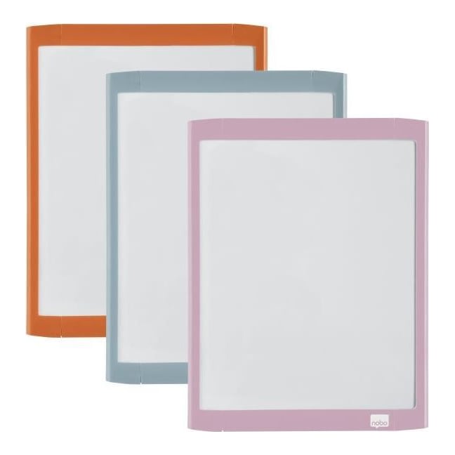 Tabla Magnetica 21*28 Cm + Accesorii Alba Rama Pastel Nobo