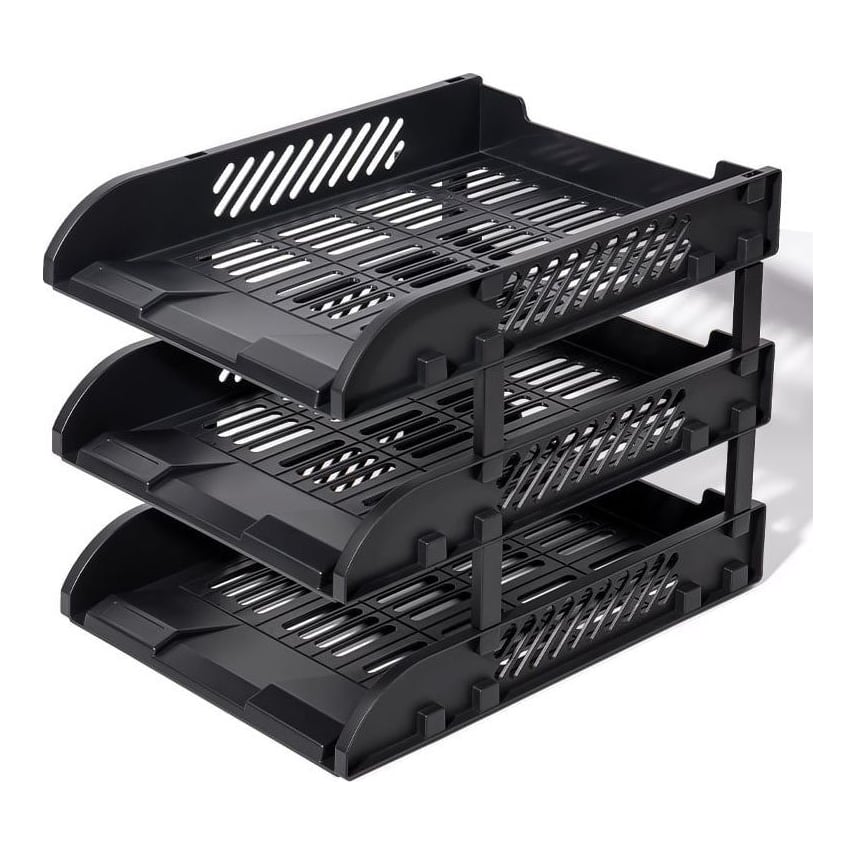 Tavite Suprapozabile Cu Distantier 3BUC/Set Negre Deli