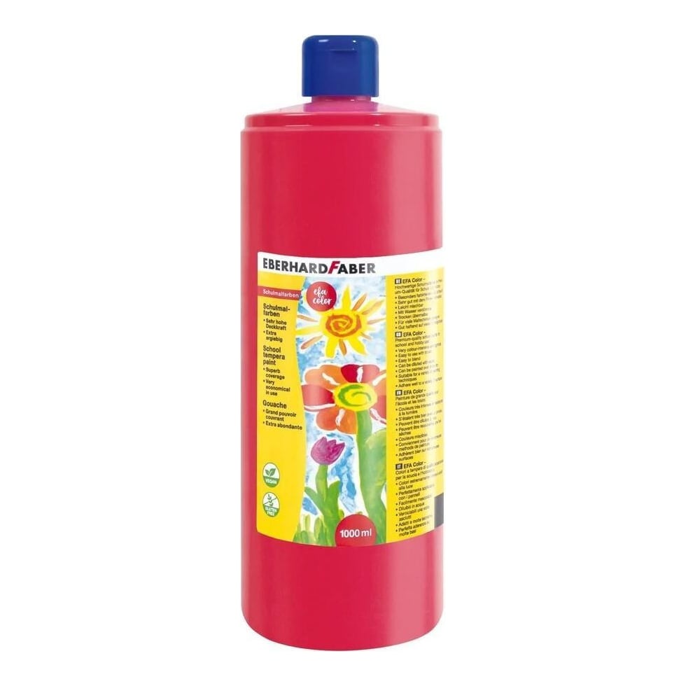 Tempera 1000 Ml Rosiu Carmin Eberhard Faber
