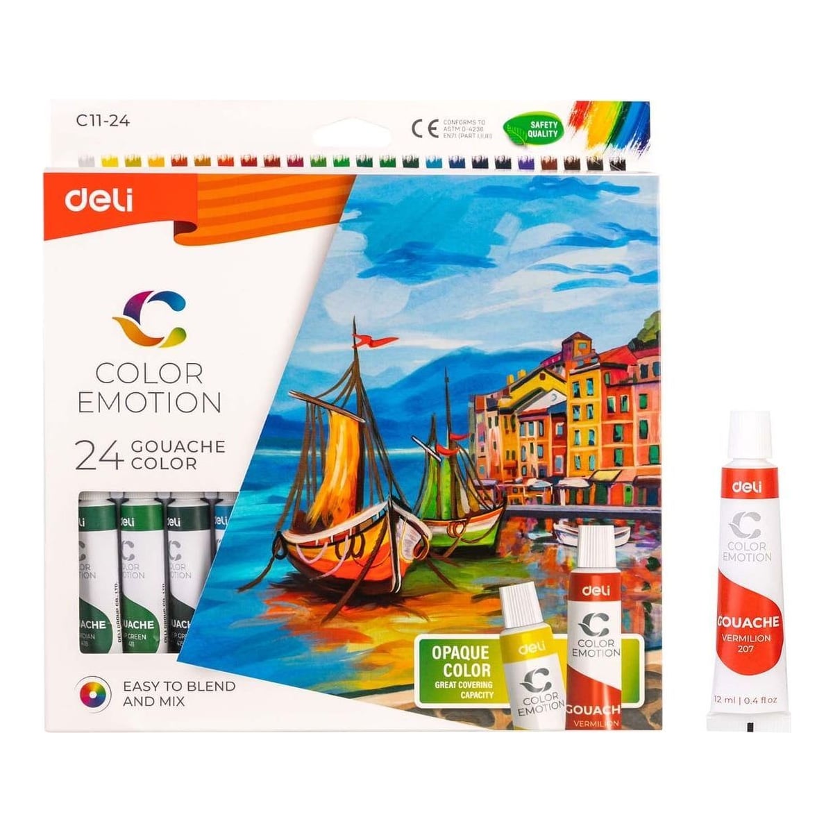 Tempera 24 Culori 12ML Deli