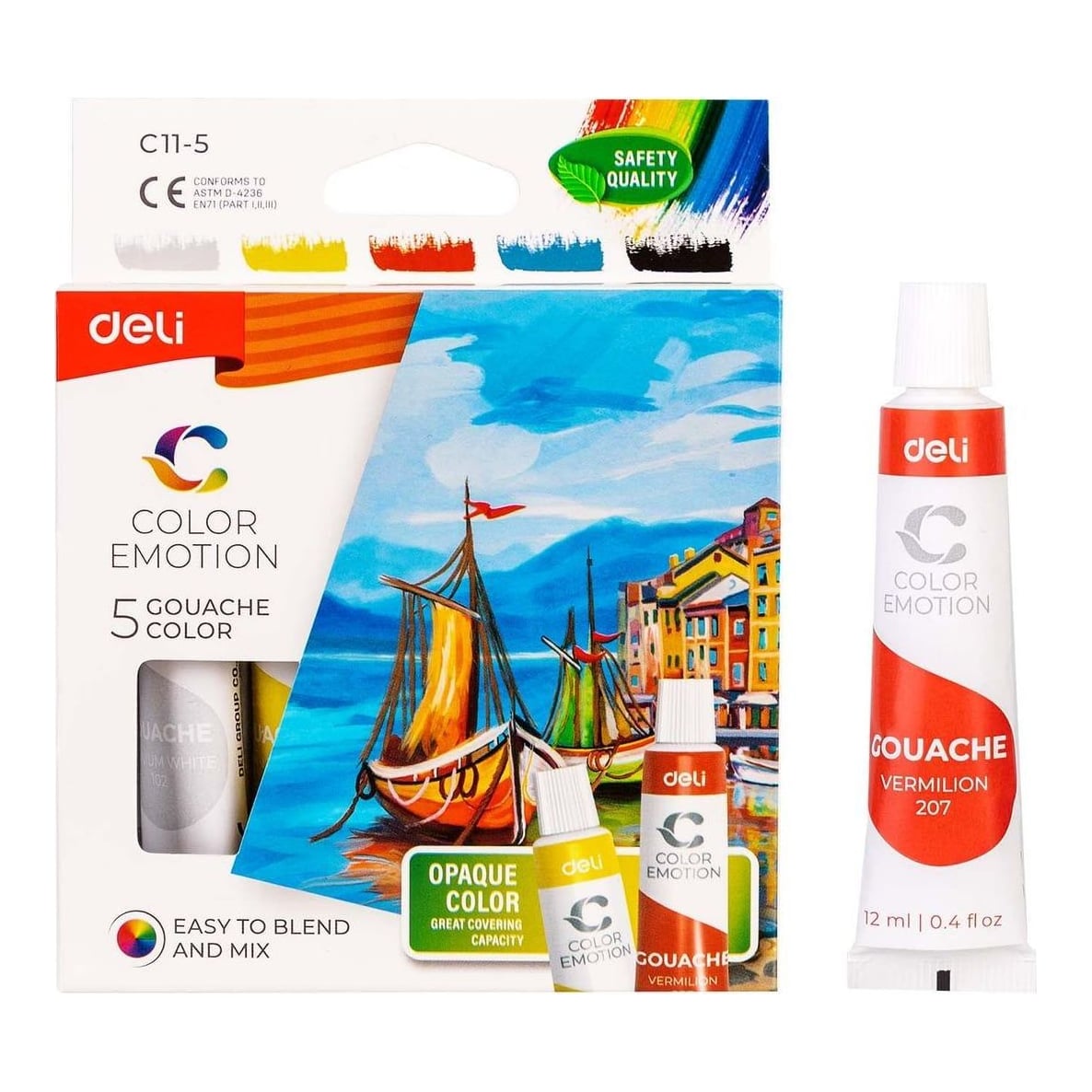 Tempera 5 Culori 12ML Deli