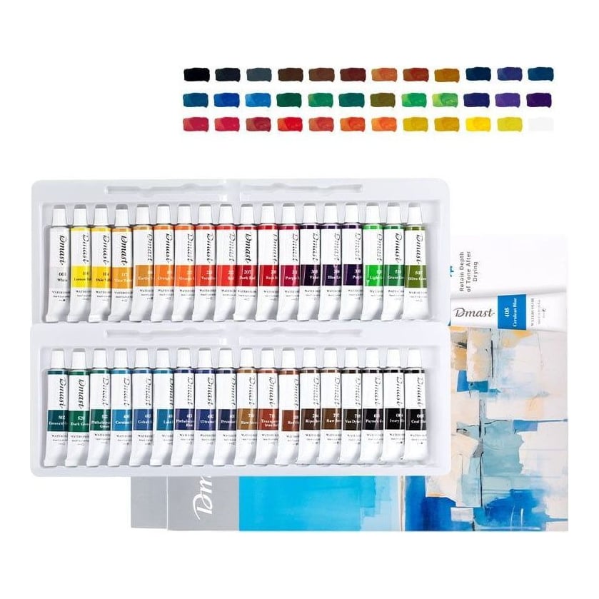 Tempera Acuarela 36 Culori 12 Ml Dmast By Pebeo