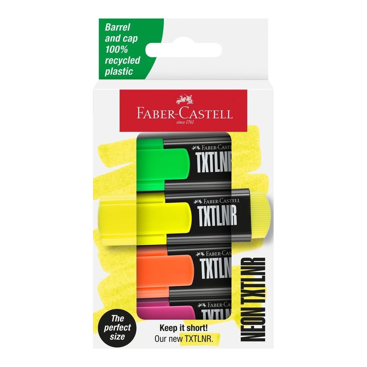 Textmarker Mini Set 4 Superfluorescent Faber-castell