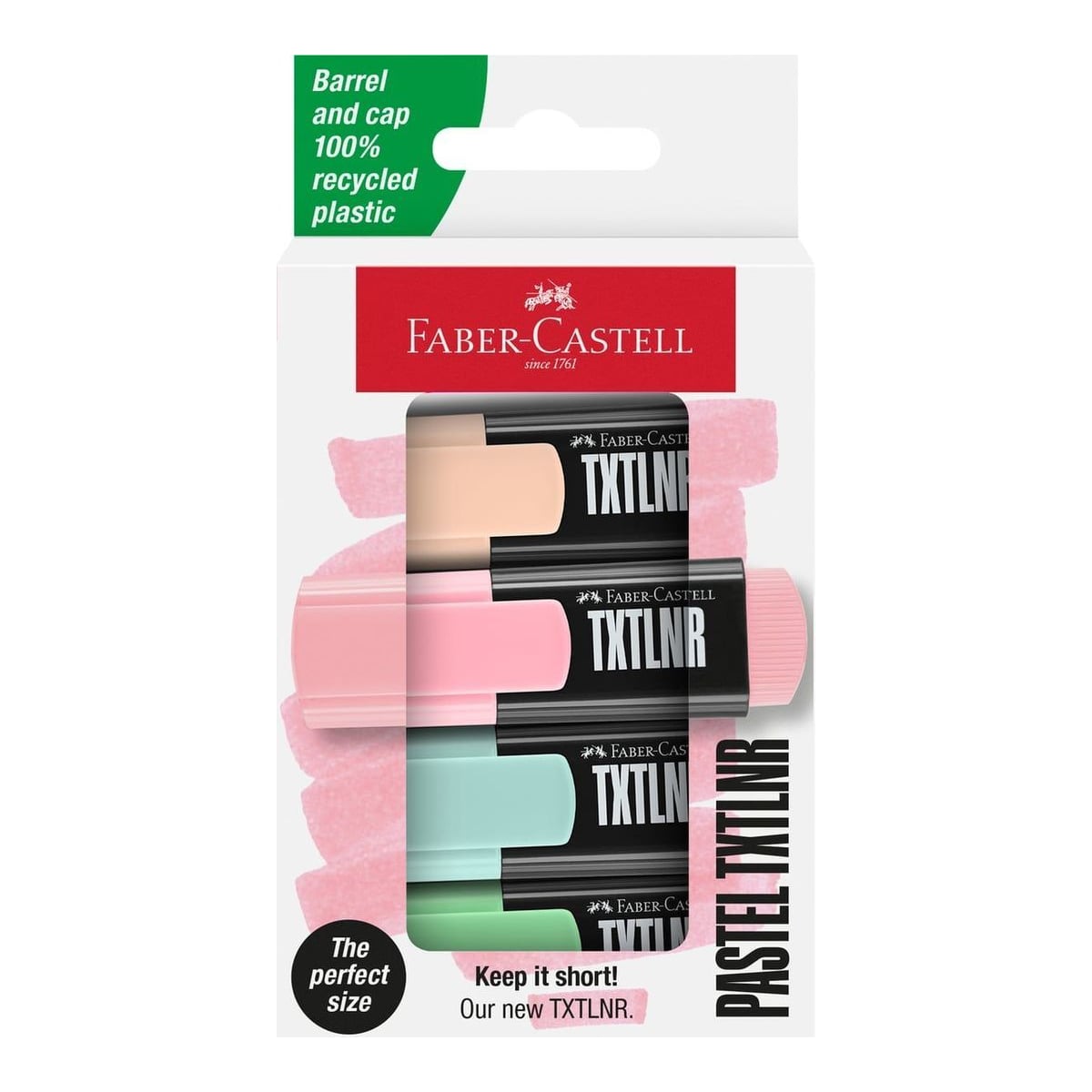 Textmarker Mini Set 4 Pastel Faber-castell