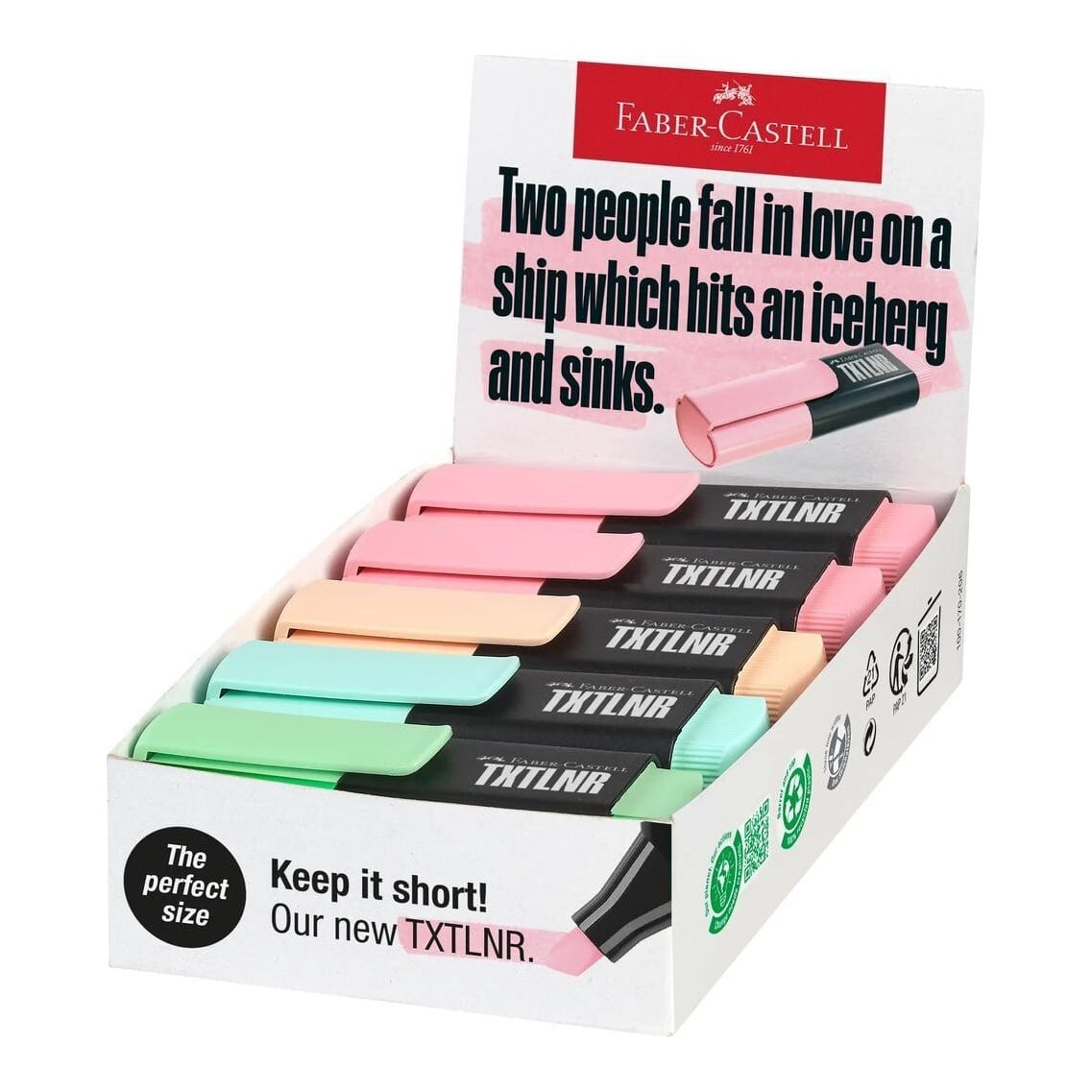Textmarker Mini Pastel Culori Asortate Model A Faber-castell