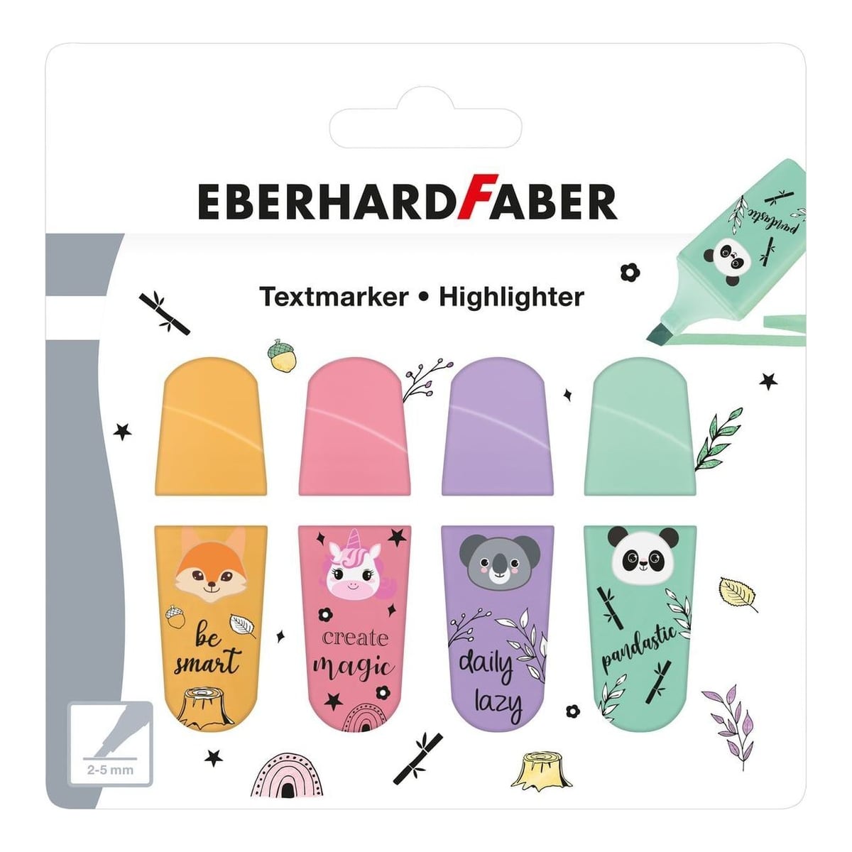 Textmarker Animale Set 4 Bucati Eberhard Faber