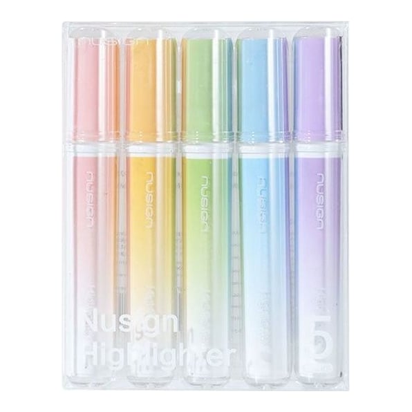 Textmarker Forma Patrata Set 5 Buc Nusign Deli