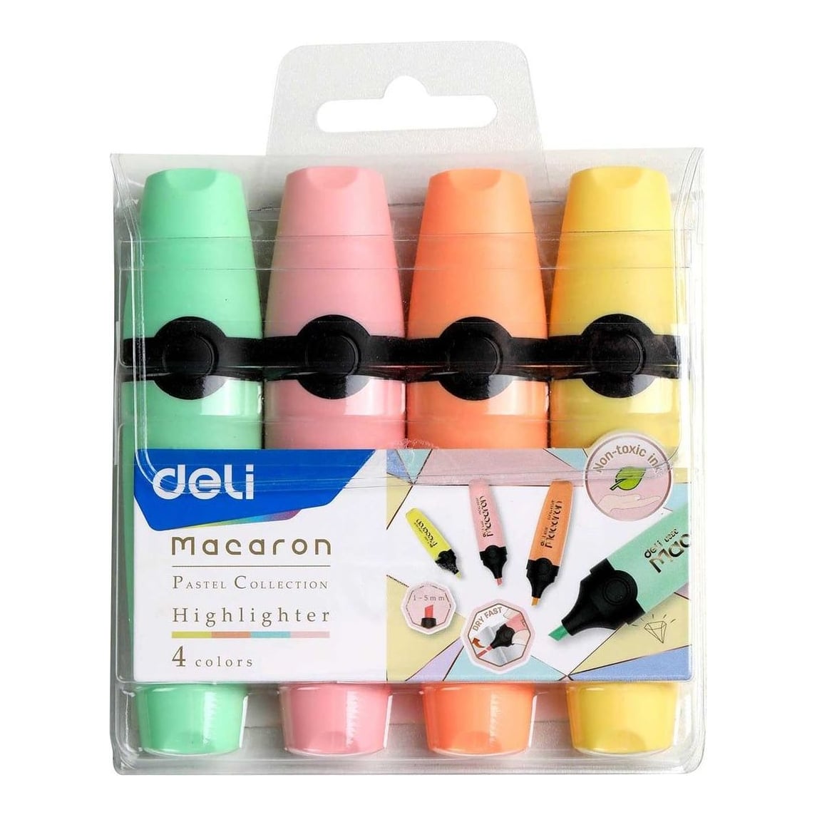 Textmarker Set 4 Macarons Deli