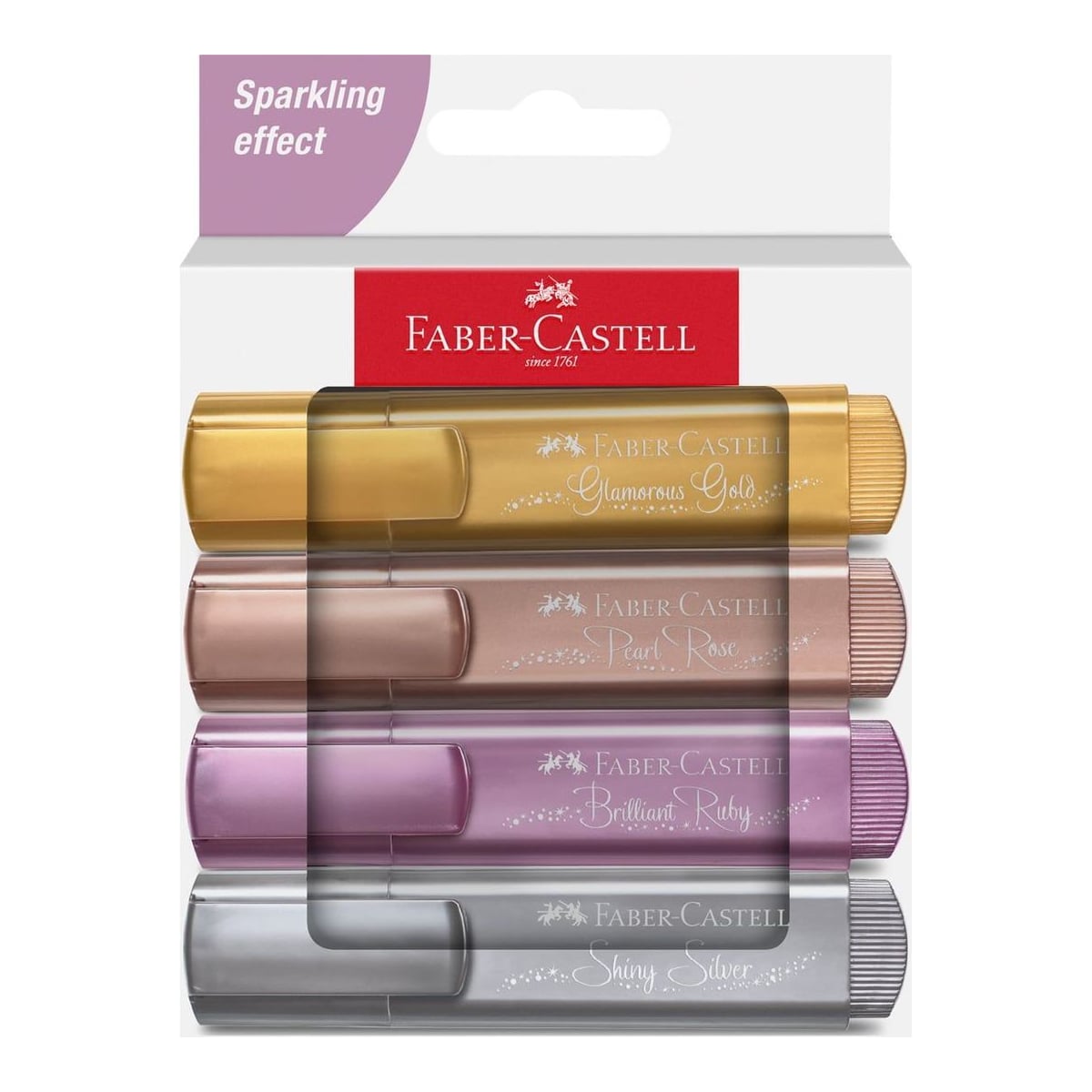 Textmarker Set 4 Metalizat Cutie Carton 2024 Faber-castell