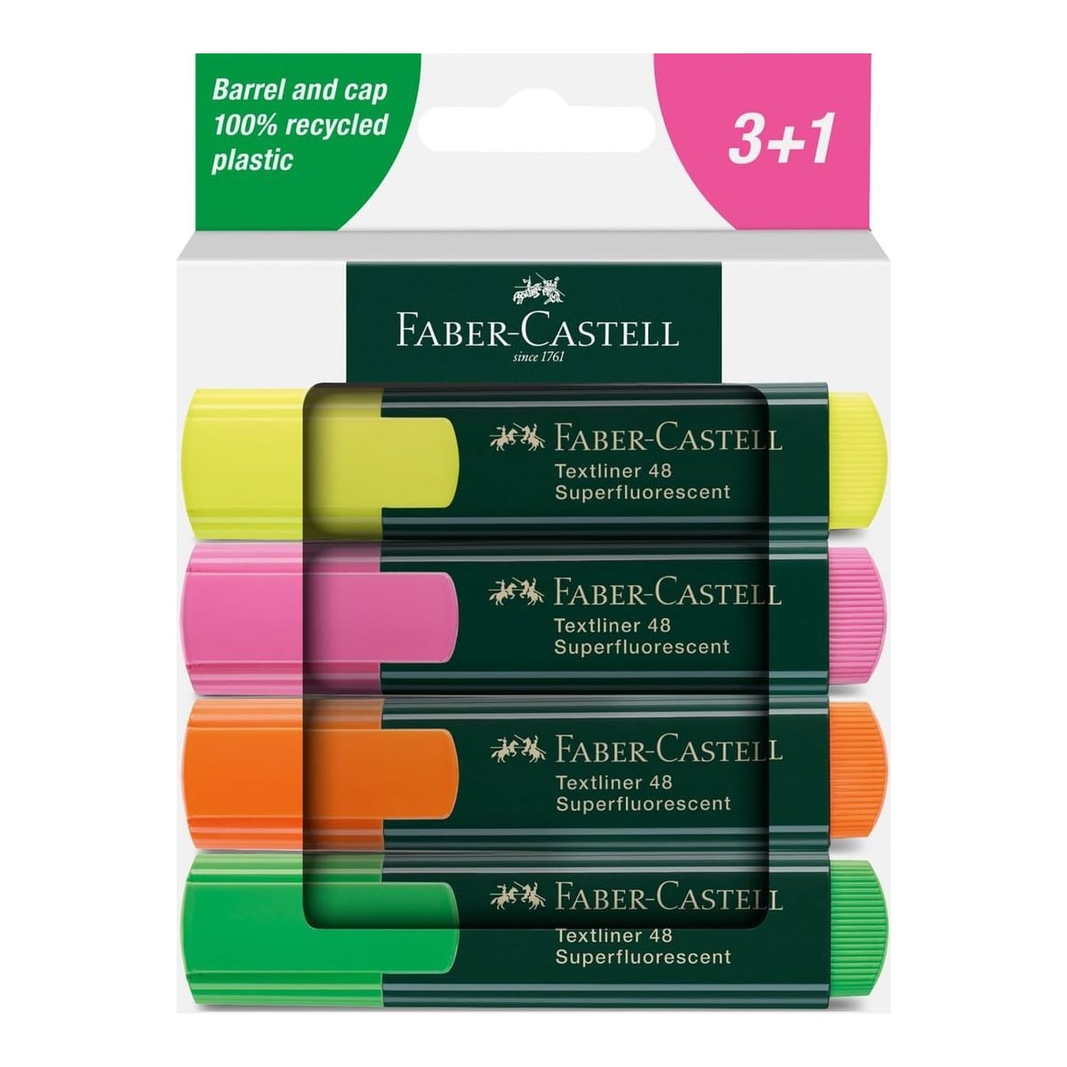 Textmarker Set 4 Carton 1548 2024 Faber-castell