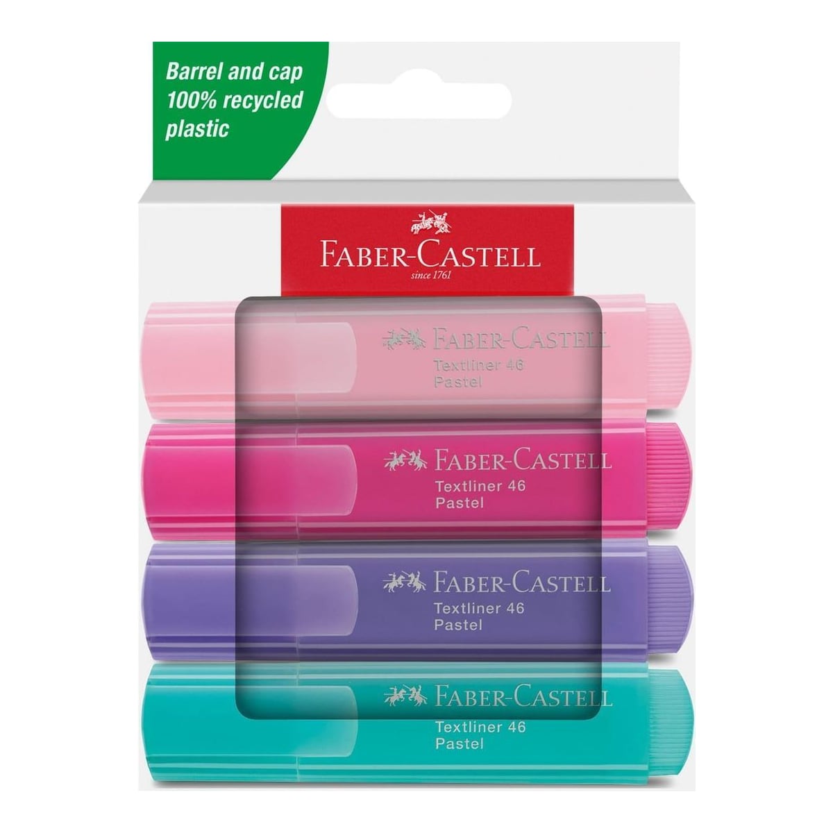 Textmarker Set 4 Carton Pastel 1546 2024 Faber-castell