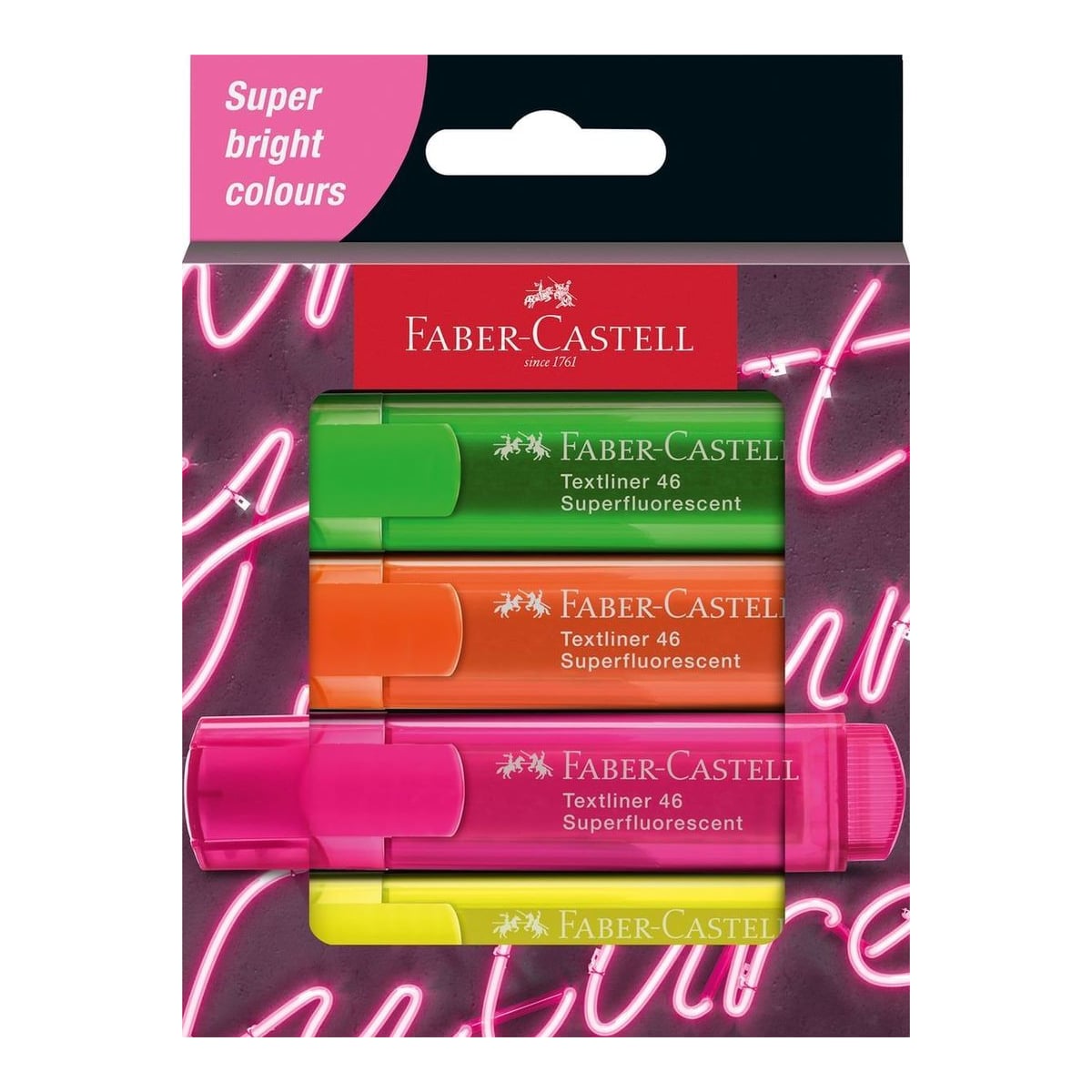 Textmarker Set 4 Superfluorescent Gen Z Cutie Carton Faber-castell