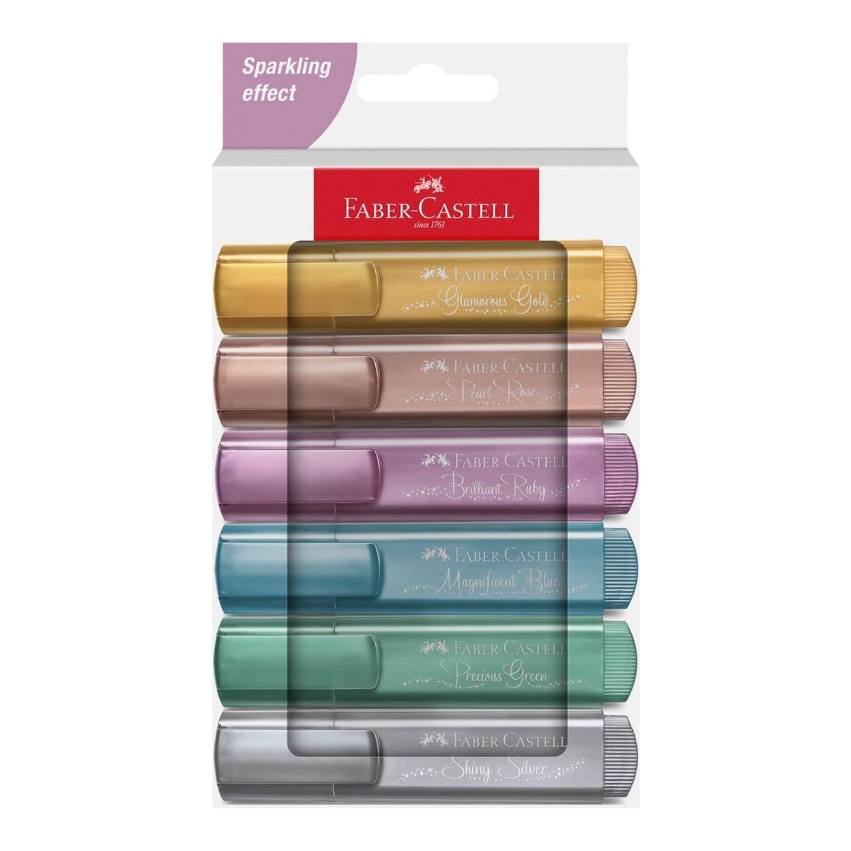 Textmarker Set 6 Metalizat Cutie Carton 2024 Faber-castell