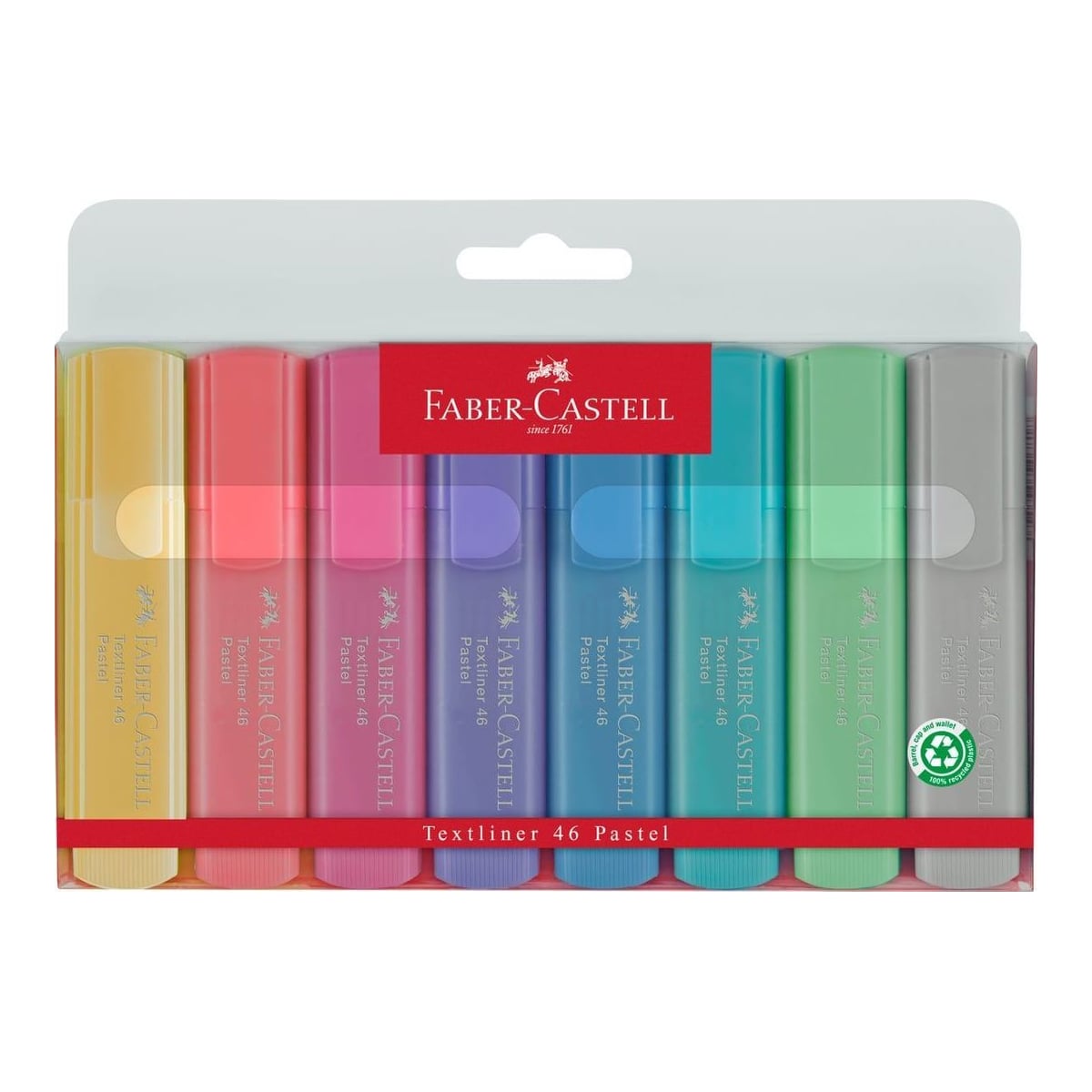 Textmarker Set 8 Pastel 1546 Faber-castell