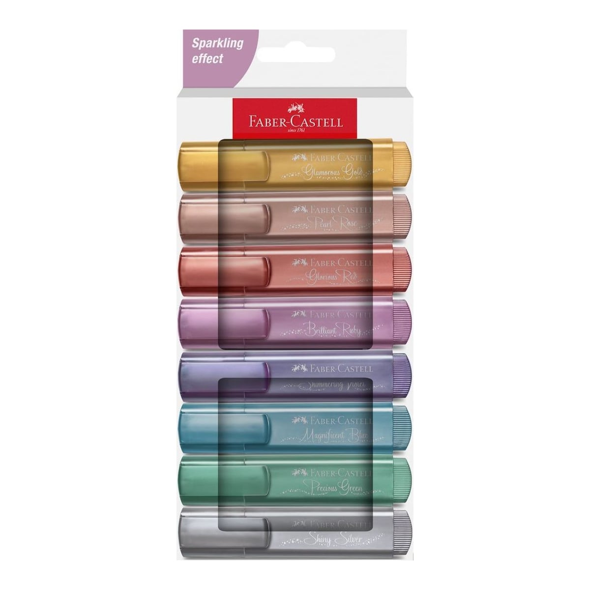 Textmarker Set 8 Metalizat Cutie Carton 2024 Faber-castell