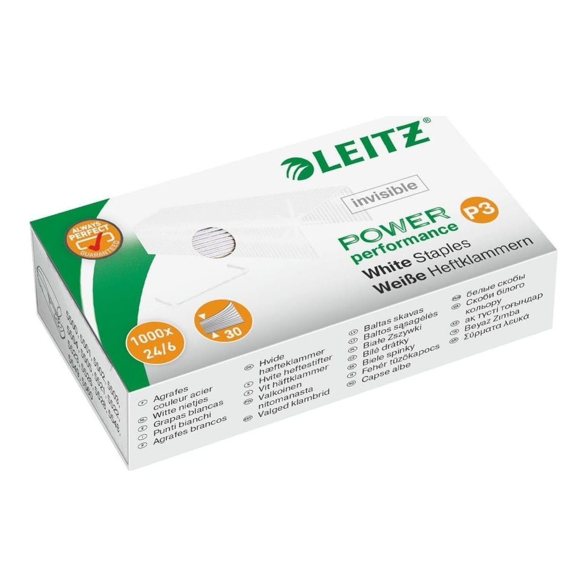 Capse 24/6 30 Coli 1000/Cutie Albe Leitz