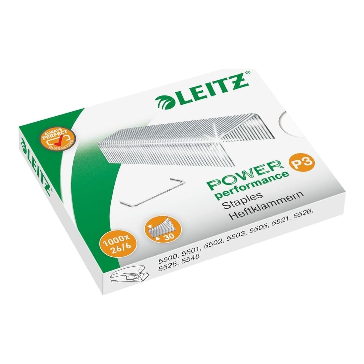 Capse 26/6 30 Coli 1000/Cutie Leitz