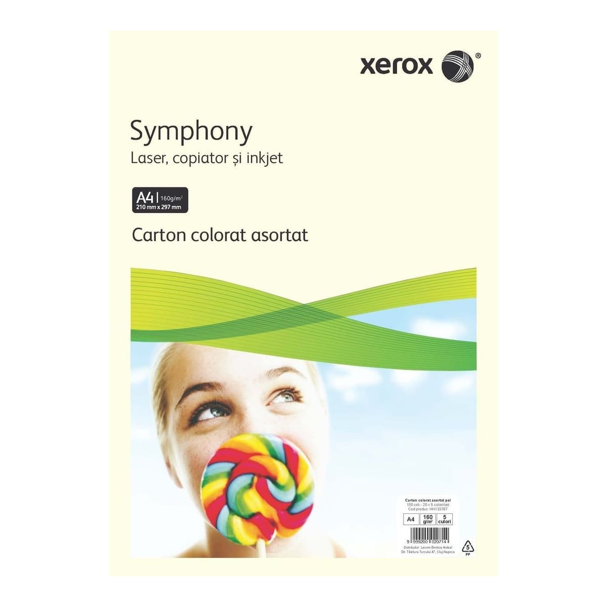 Carton Copiator A4 Asortat Pal 160G 20*5 Culori 100/Top Xerox