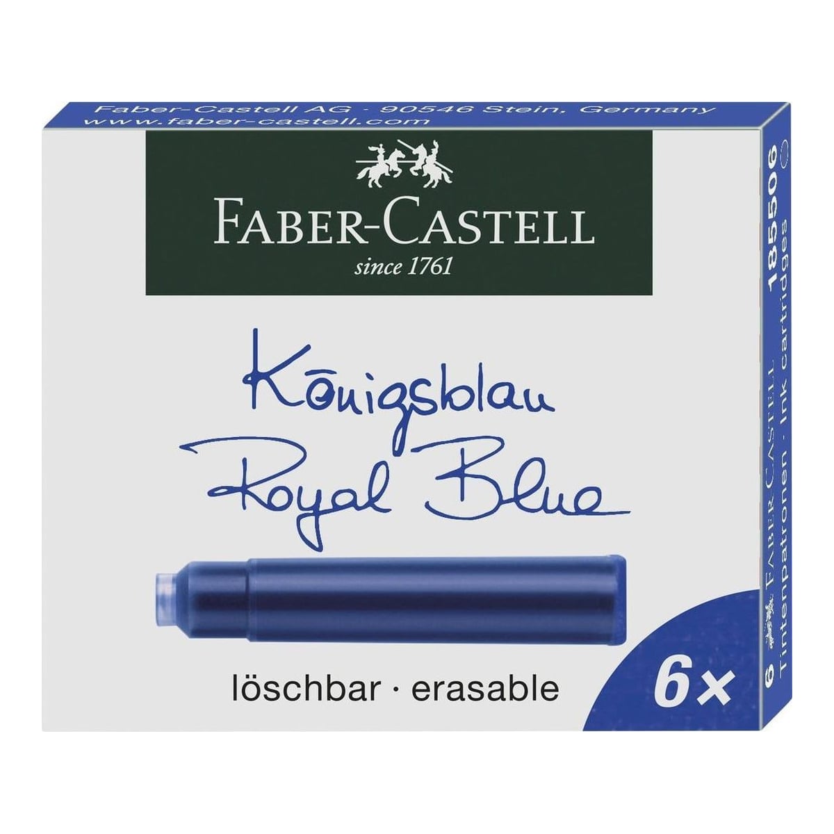 Cartuse Cerneala Mici Albastre 6 Buc/Cutie Faber-castell