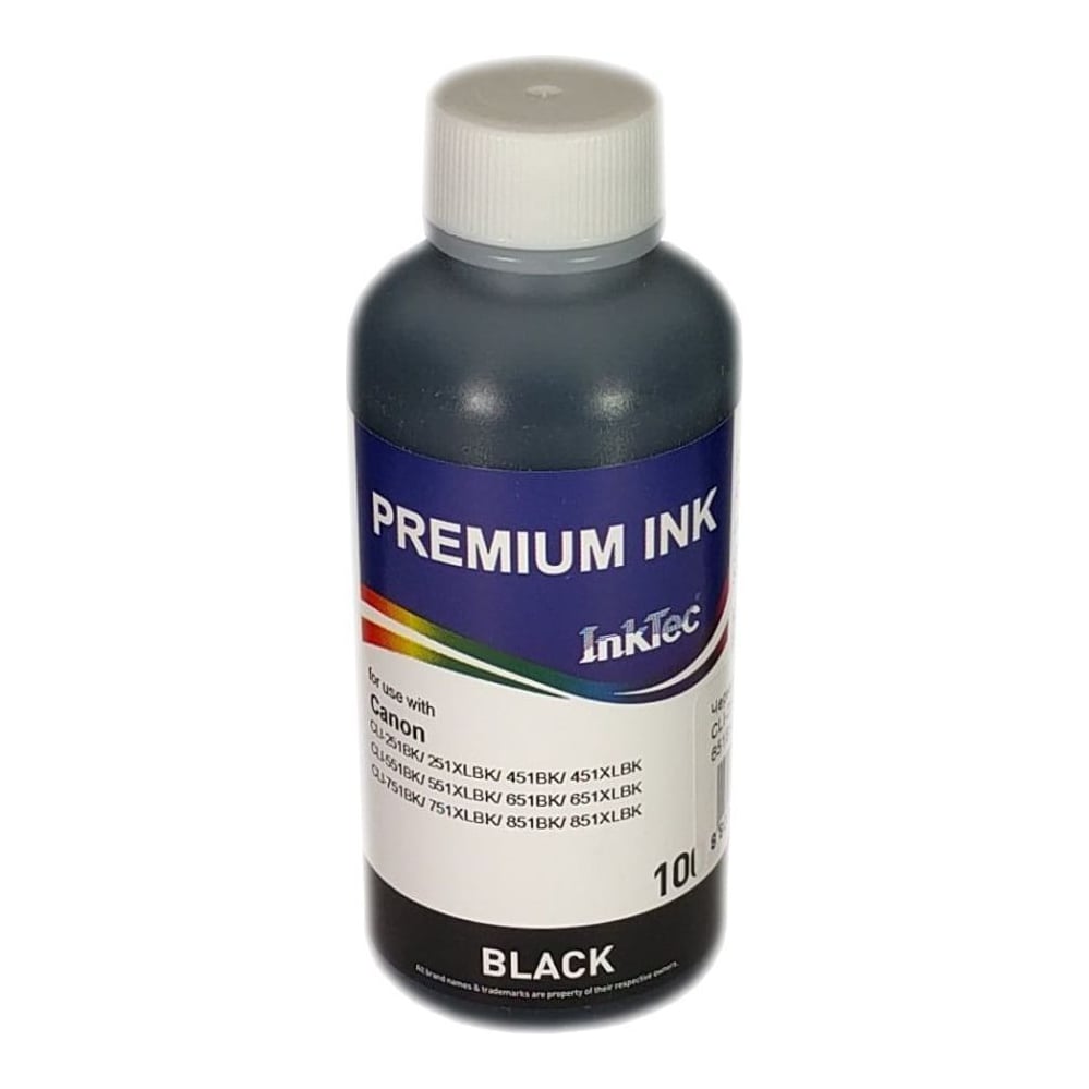 Inktec Cerneala 100ML C5051-100 MB For Canon CLI-251BK/ 251XLBK/ 451BK/