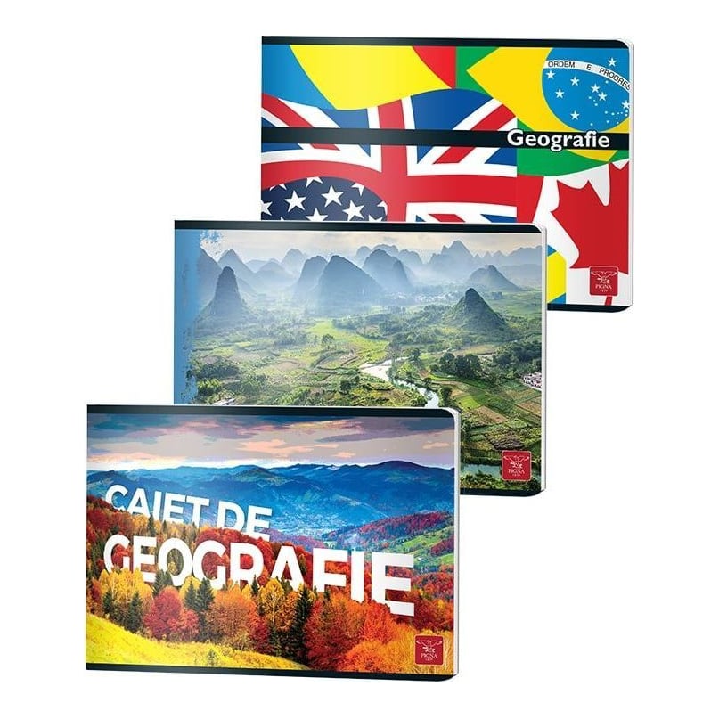 Caiet Geografie 24 File Color Pigna