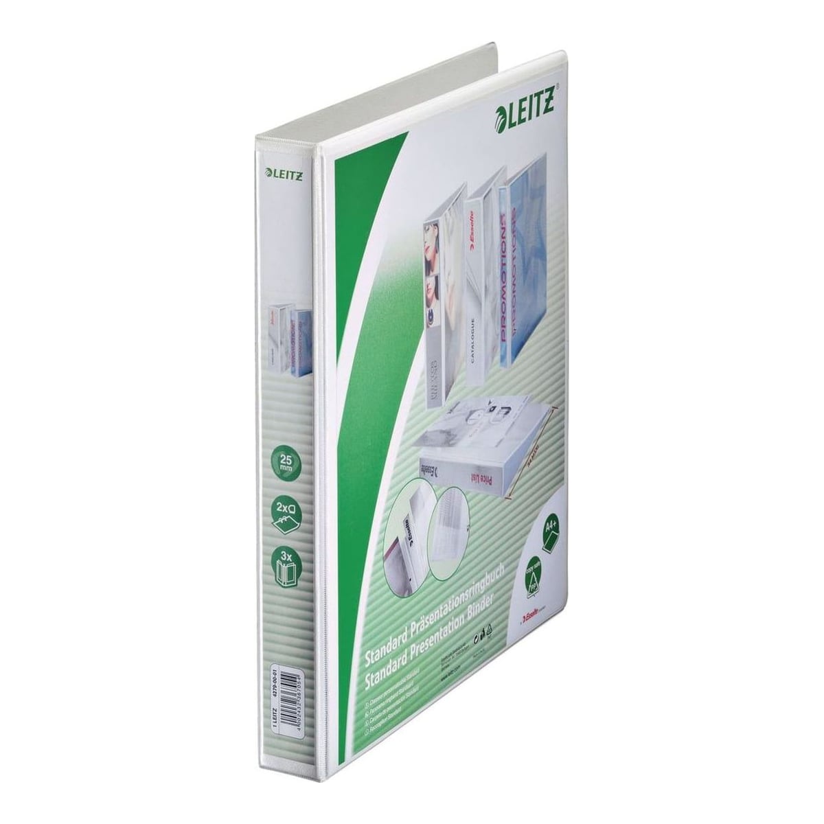Caiet Mecanic A4 2 Inele 25MM/44MM Alb Maxi Panorama Leitz