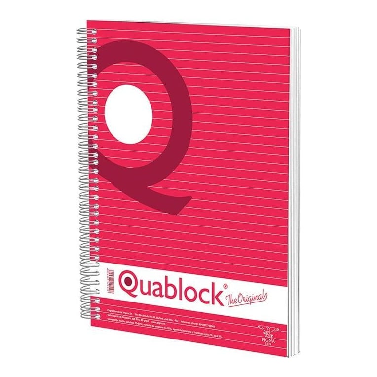 Caiet Spira A4 120 File Dictando Quablock Pigna
