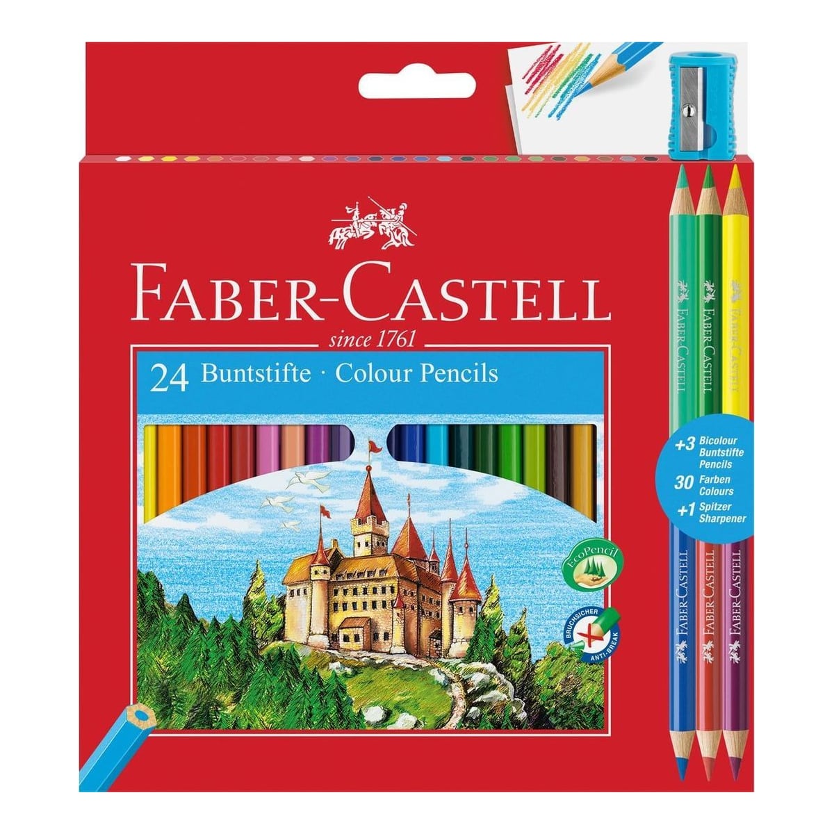 Creioane Colorate 24+3 Culori Eco Faber-castell