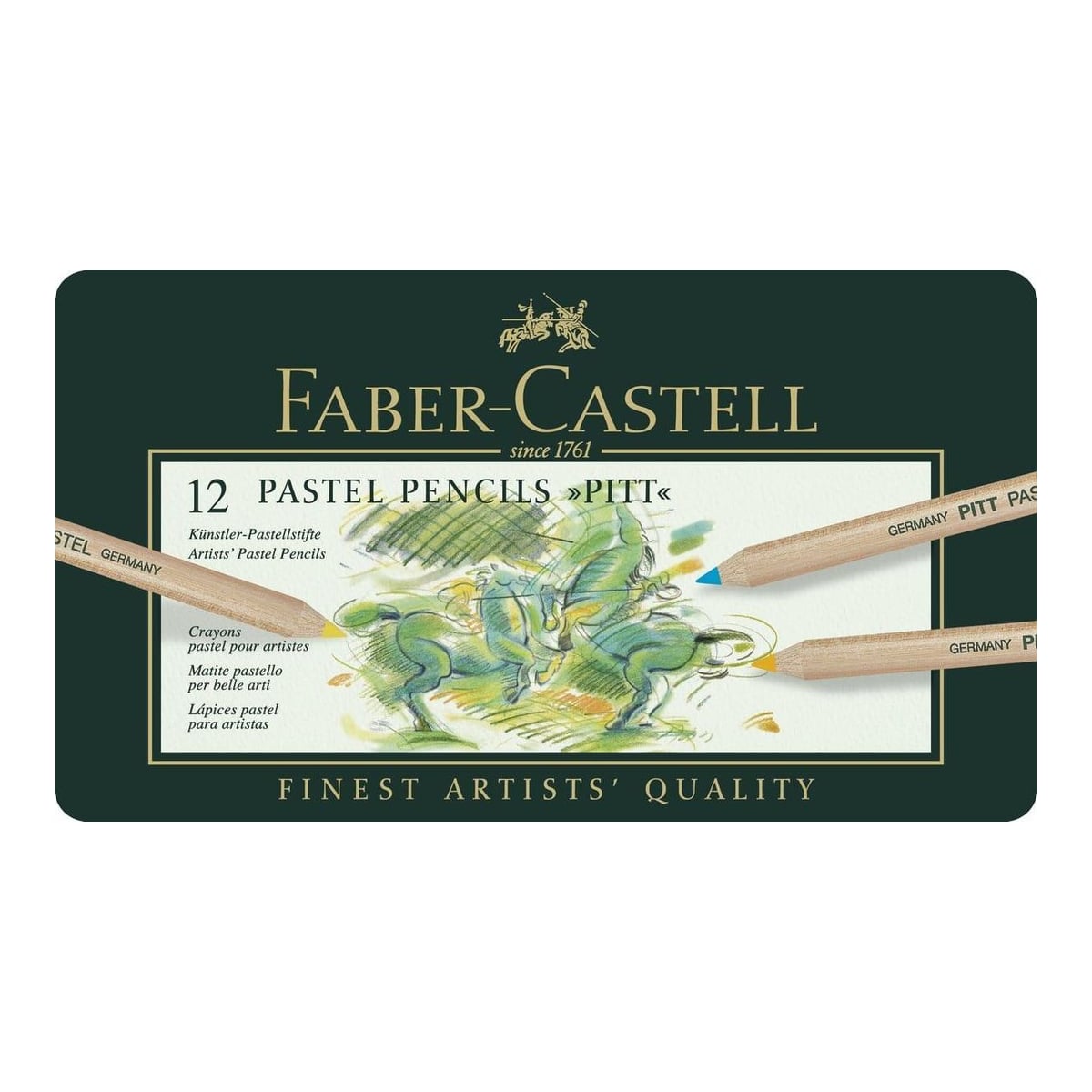 Creioane Pastel Pitt 12 Culori Faber-castell