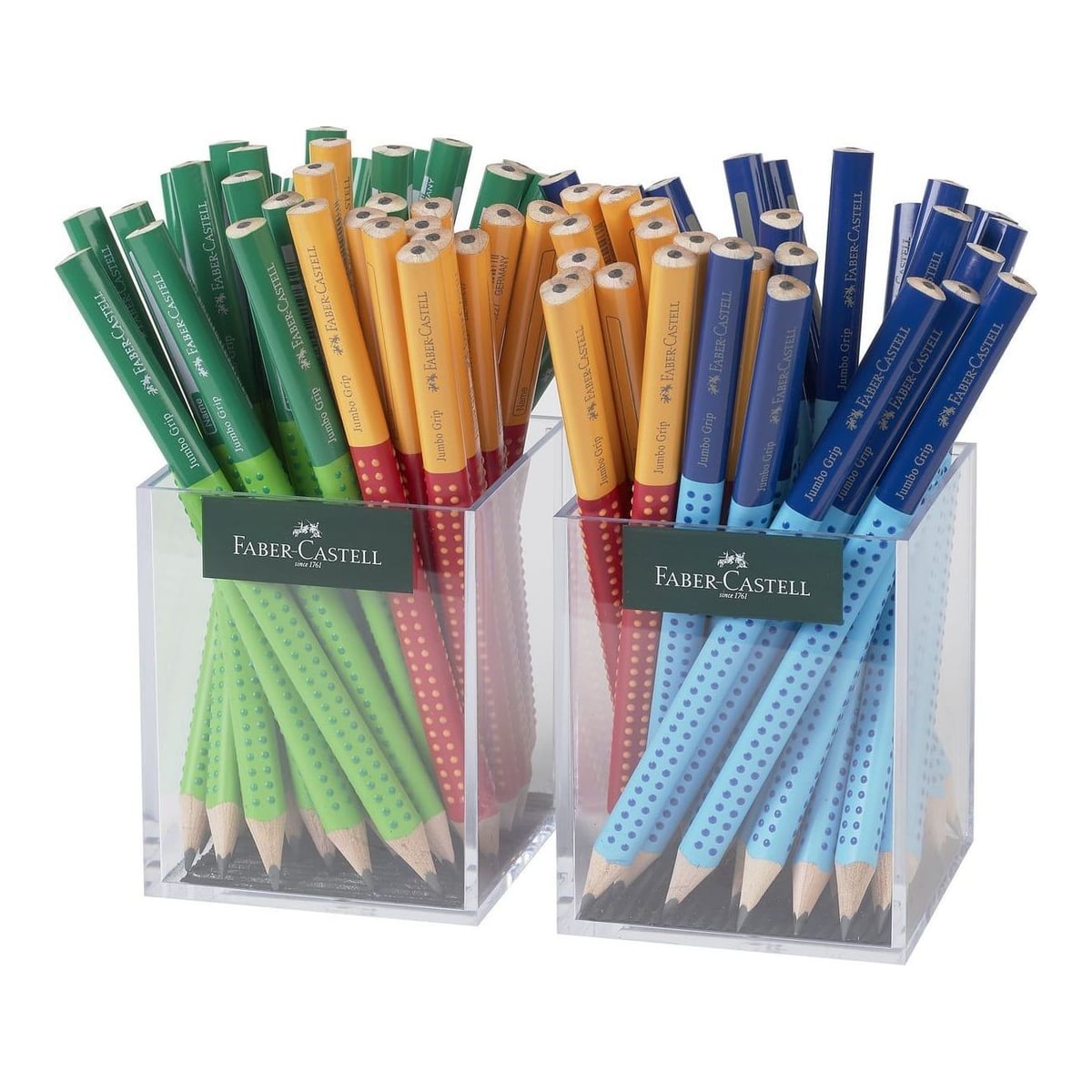 Faber-Castell Creion Grafit Fara Guma Jumbo Two Tone 2*36 Cutie Plastic Faber