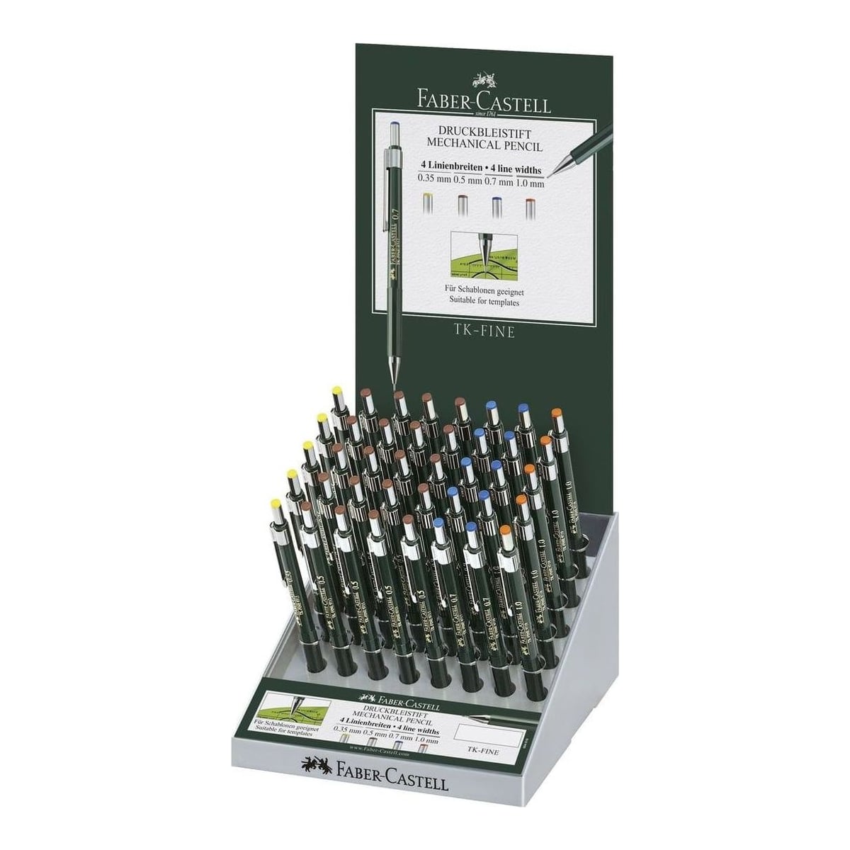 Display 40 Buc Creion Mecanic Tk-fine Faber-castell