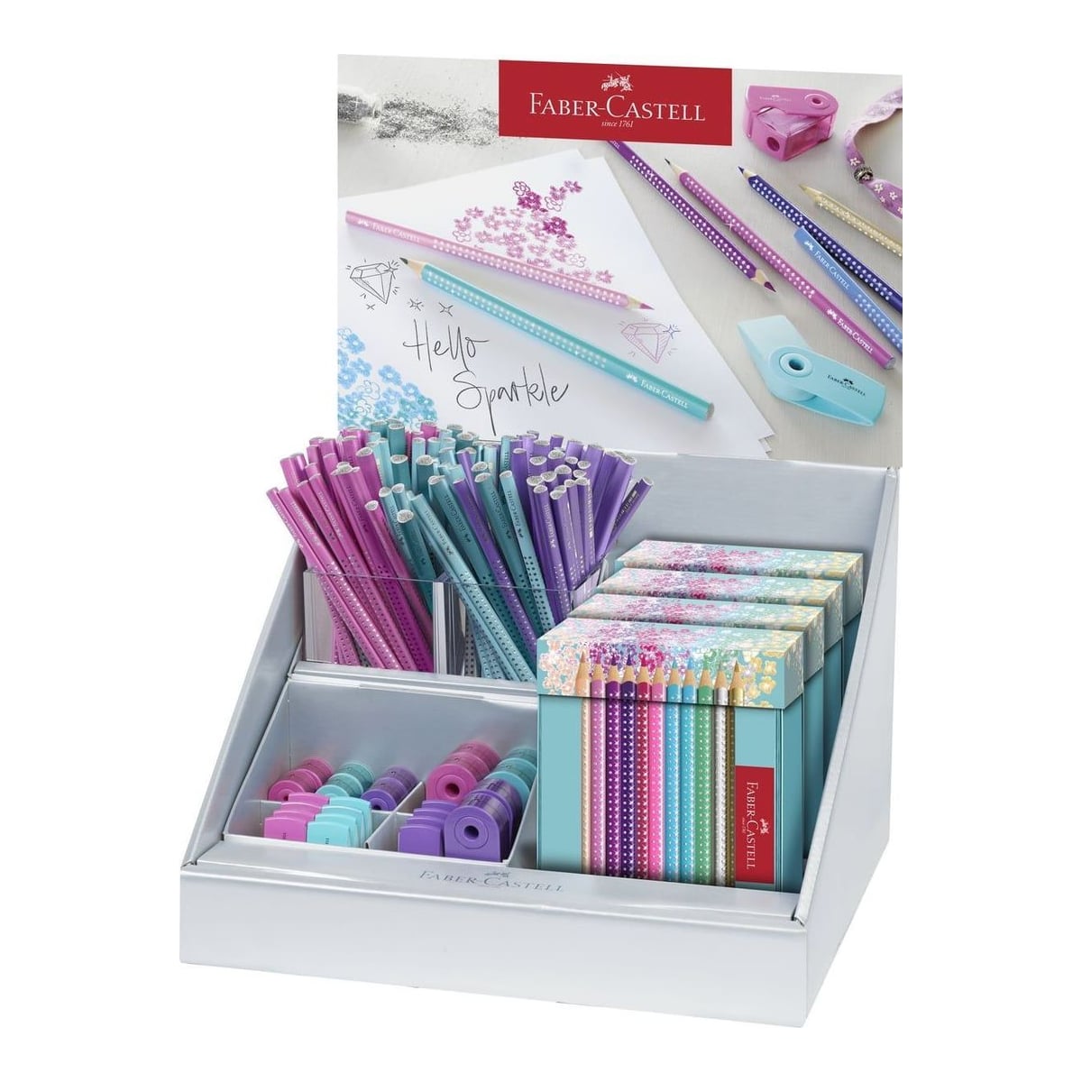 Faber-Castell Display Concept Sparkle 1 (cr Grafit, Cr Colorate+sleeve) Faber
