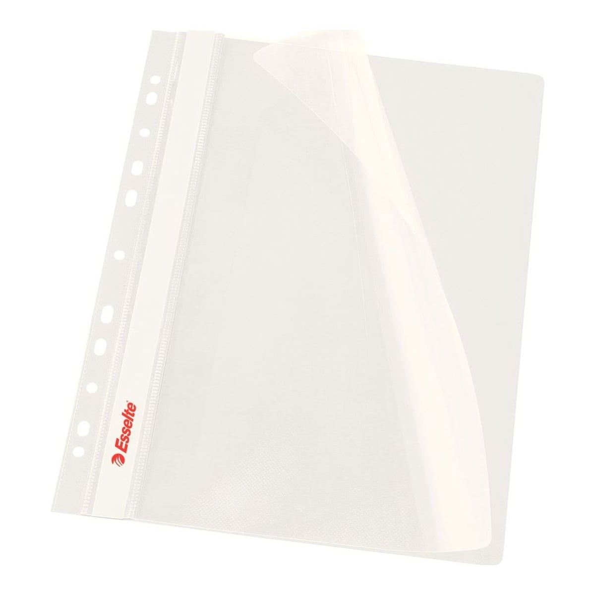 Dosar Plastic Cu Sina Si Multiperforatii Alb 10/Set Esselte