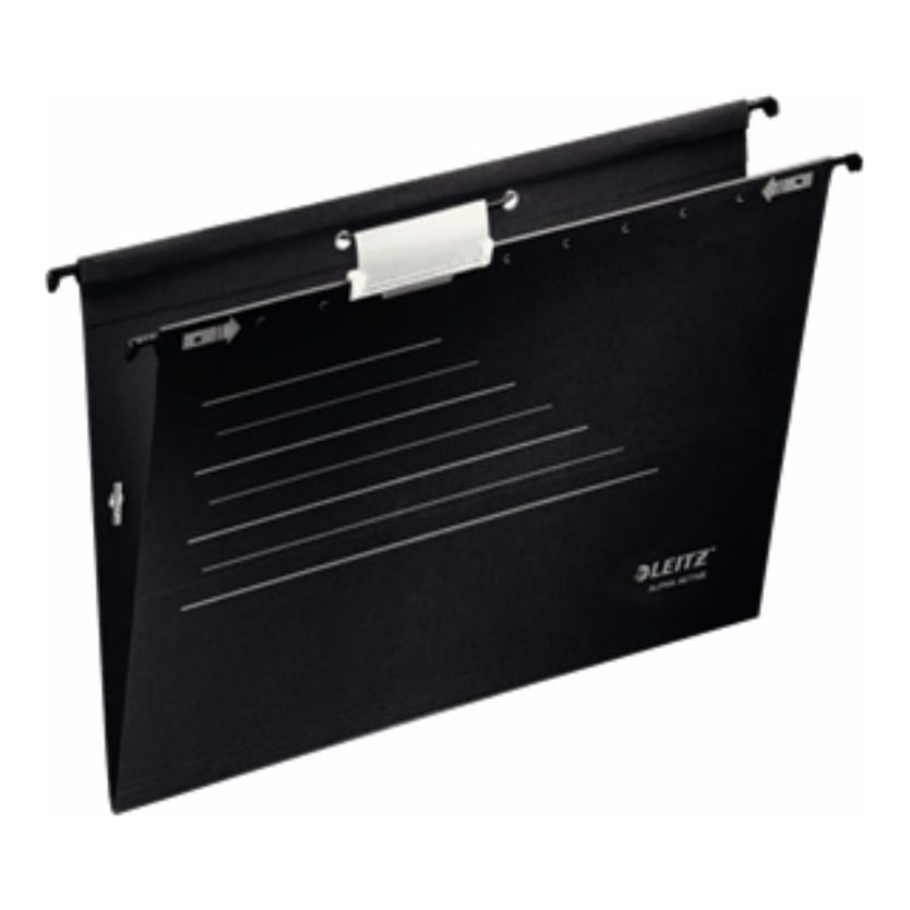 Dosar Suspendabil Cu Burduf Negru 5/Set Alpha Active Leitz