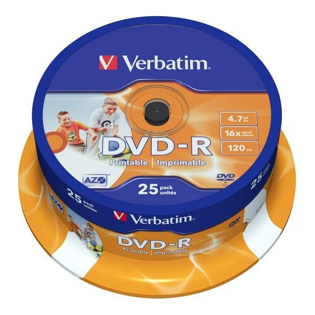 Dvd-r Printabil 25/Set Verbatim 4.7 GB 16X 43538