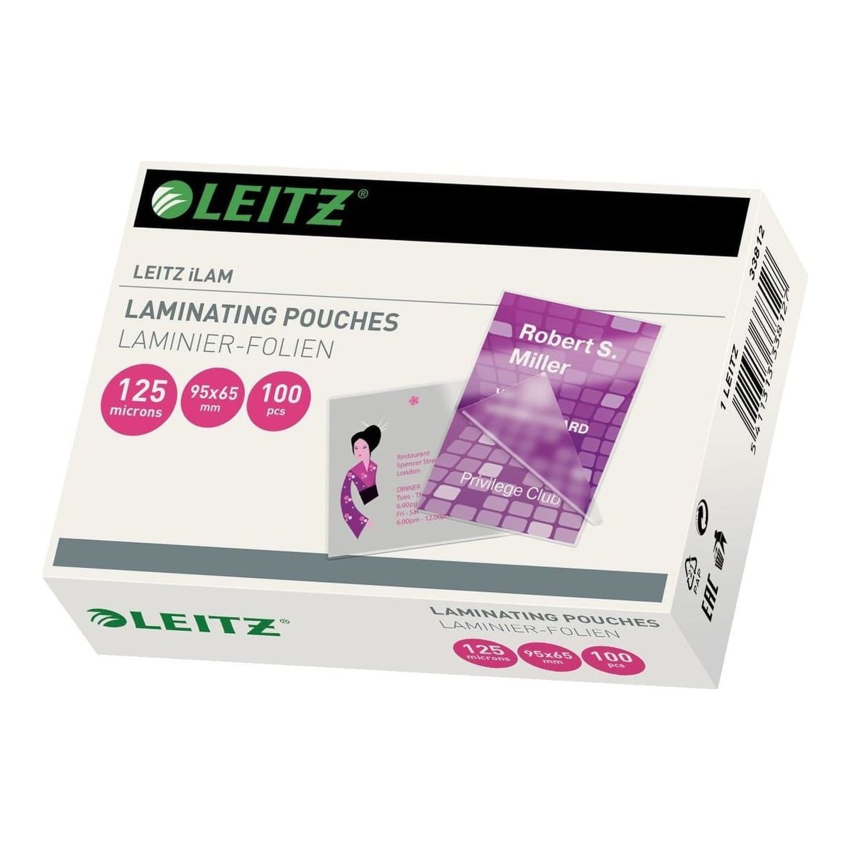 Folie 65X95MM 125 Microni 100/Top Leitz