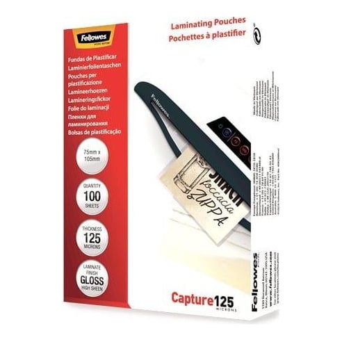 Folie 75X105MM 125 Microni 100/Top Fellowes