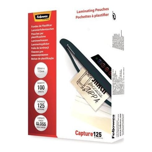 Folie 83X113MM 125 Microni 100/Top Fellowes