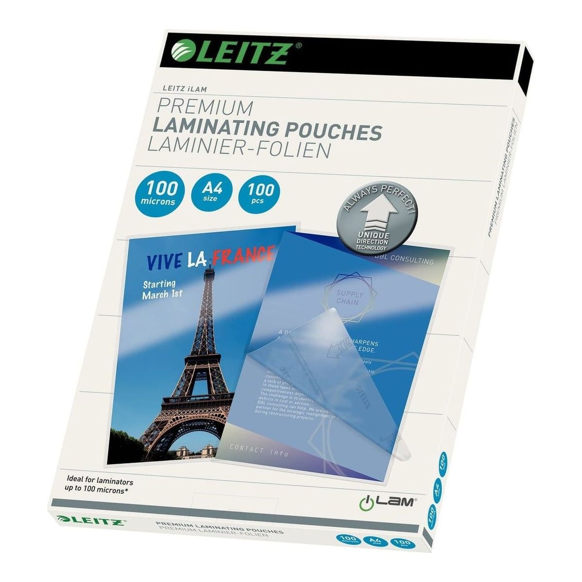 Folie A4 100 Microni 100/Top Udt Leitz