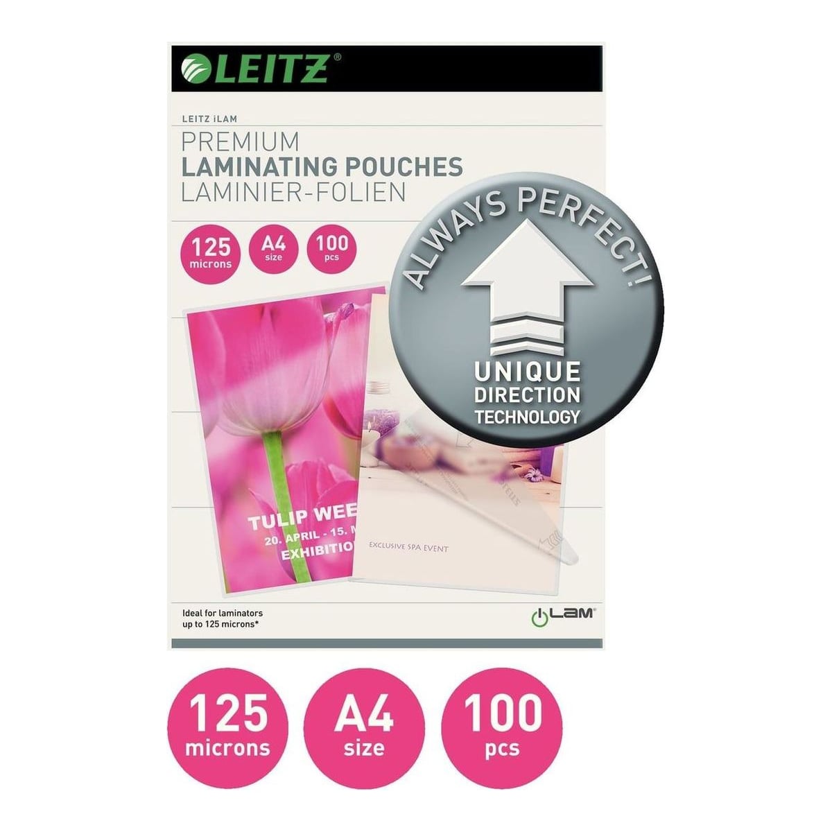 Folie A4 125 Microni 100/Top Udt Leitz