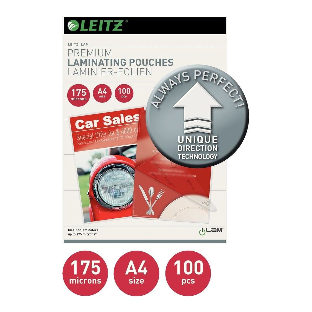 Folie A4 175 Microni 100/Top Udt Leitz