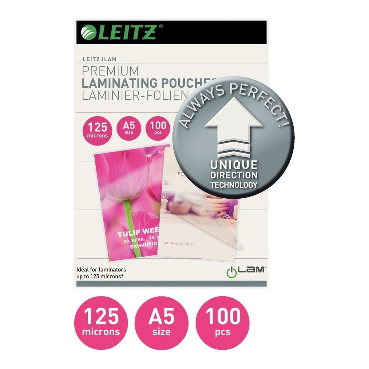 Folie A5 125 Microni 100/Top Udt Leitz