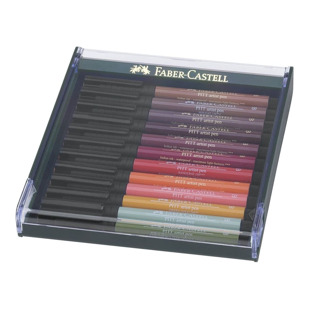 Cutie 12 Culori Pitt Artist Pen Nuante Earth Faber-castell