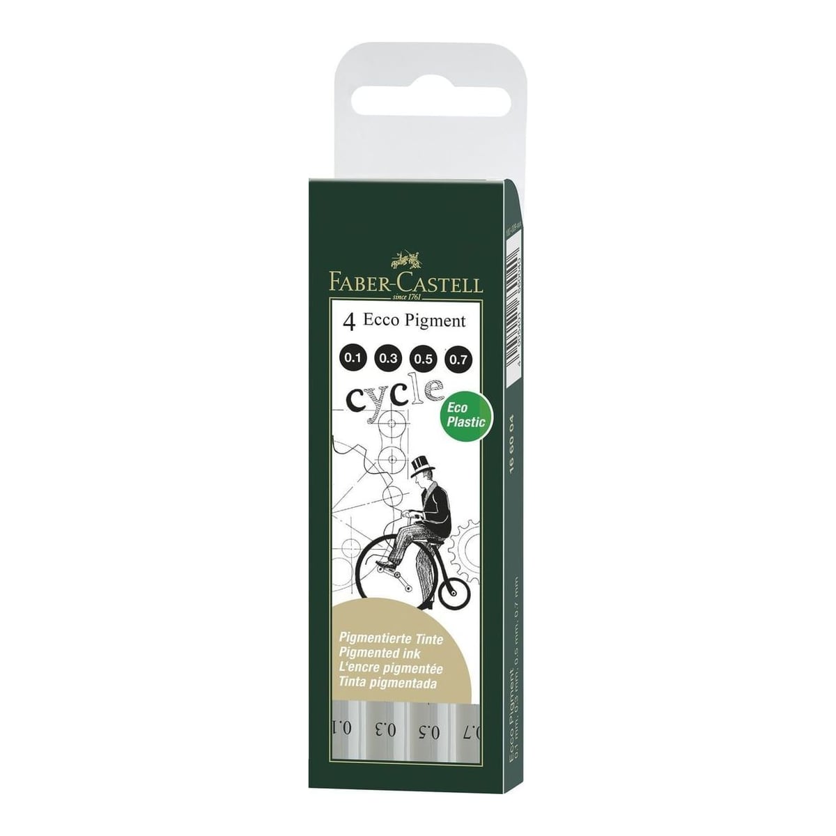 Liner Eco Pigment Set 4 Buc Faber-castell