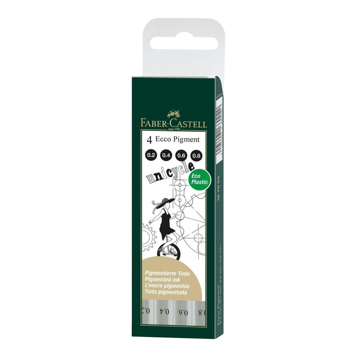 Liner Eco Pigment Set 4 Buc Nou Faber-castell