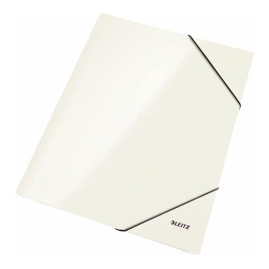 Mapa Carton Cu Elastic Alb Metalizat Wow Leitz